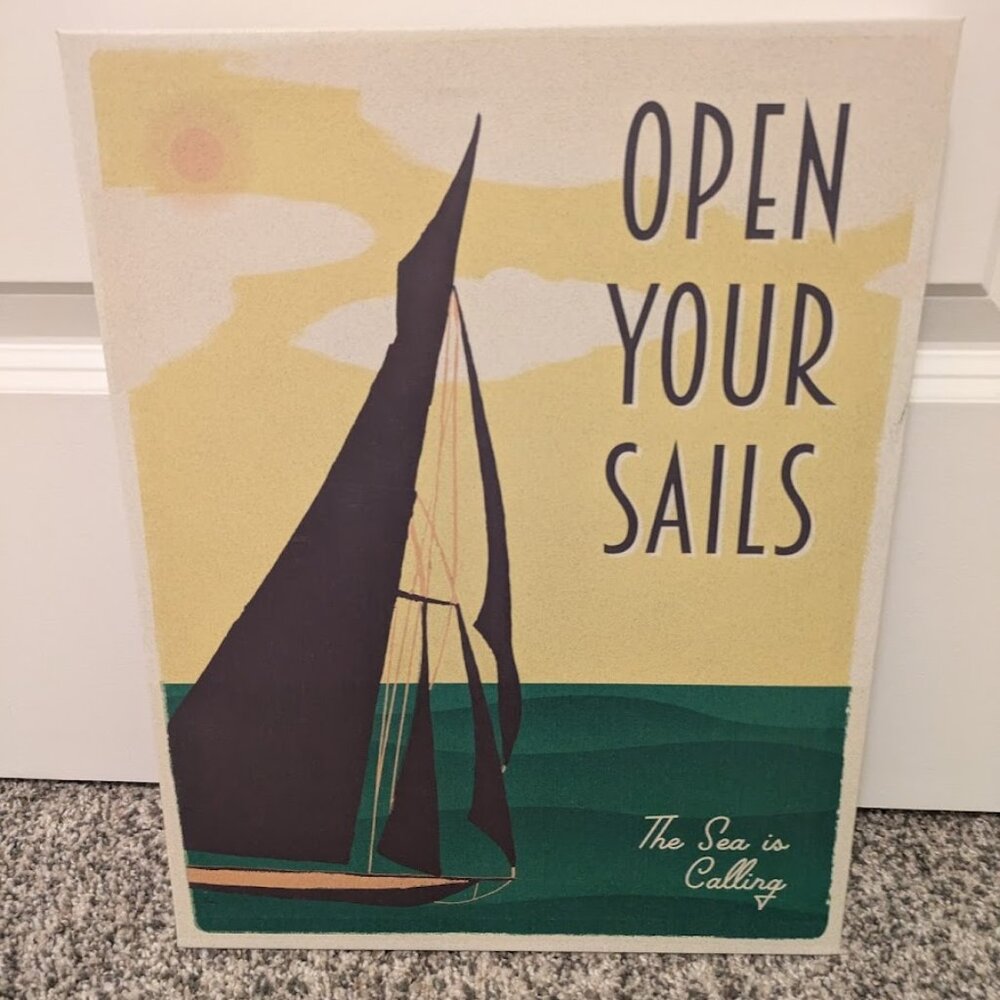 "Open Your Sails" Canvas Picture
